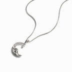 Diamond Moon Wave Necklace - HOUSE OF SHE