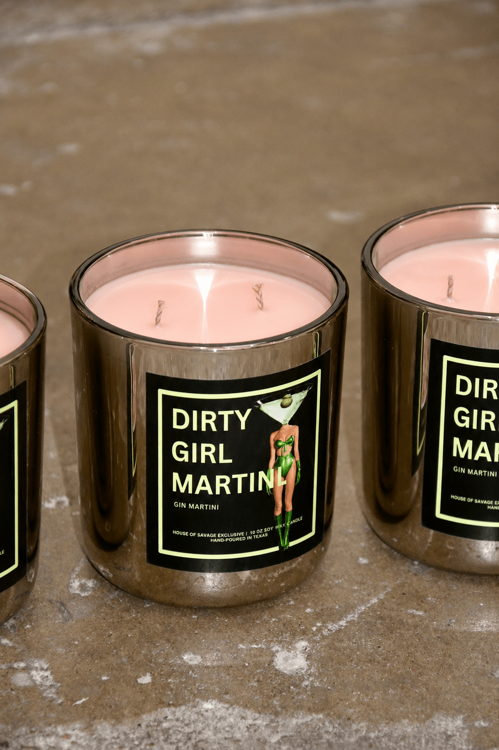 DIRTY GIRL MARTINI CANDLE