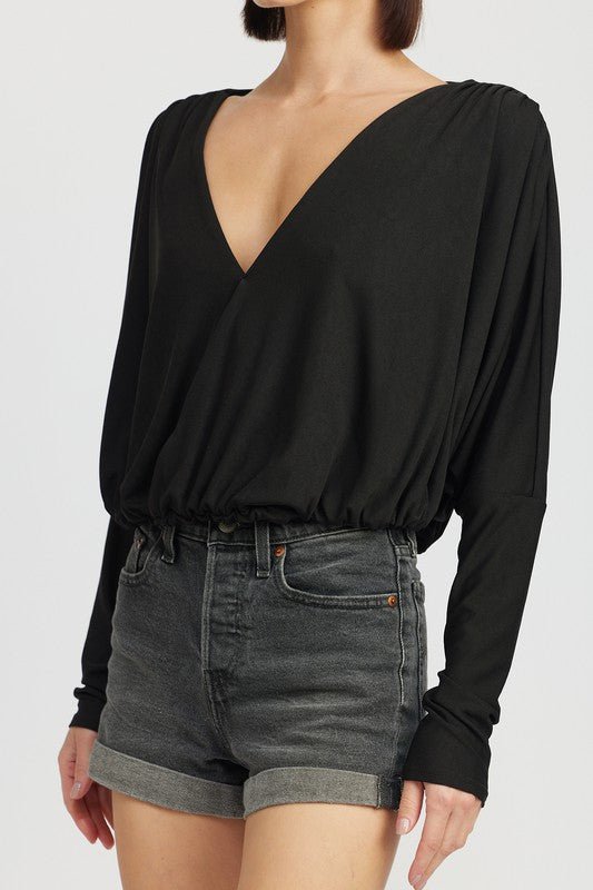 Dolman Twist Front Top - HOUSE OF SHE