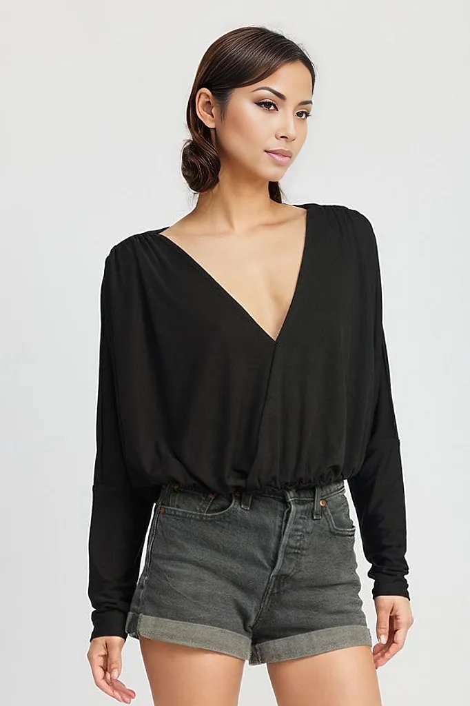 Dolman Twist Front Top - HOUSE OF SHE