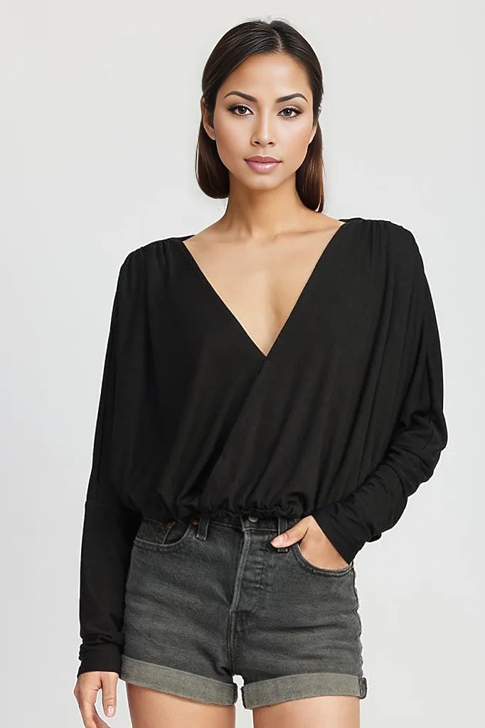 Dolman Twist Front Top - HOUSE OF SHE