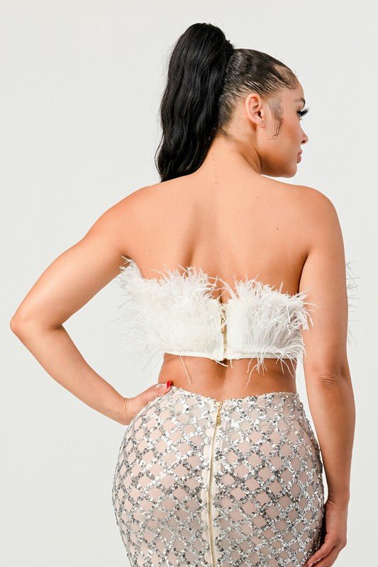 Don't Mess With My Fur Crop Tube Top - HOUSE OF SHE