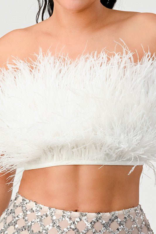 Don't Mess With My Fur Crop Tube Top - HOUSE OF SHE