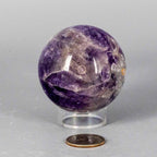 Dream Amethyst Crystal Sphere Polished Natural Specimen - HOUSE OF SHE