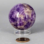 Dream Amethyst Crystal Sphere Polished Natural Specimen - HOUSE OF SHE