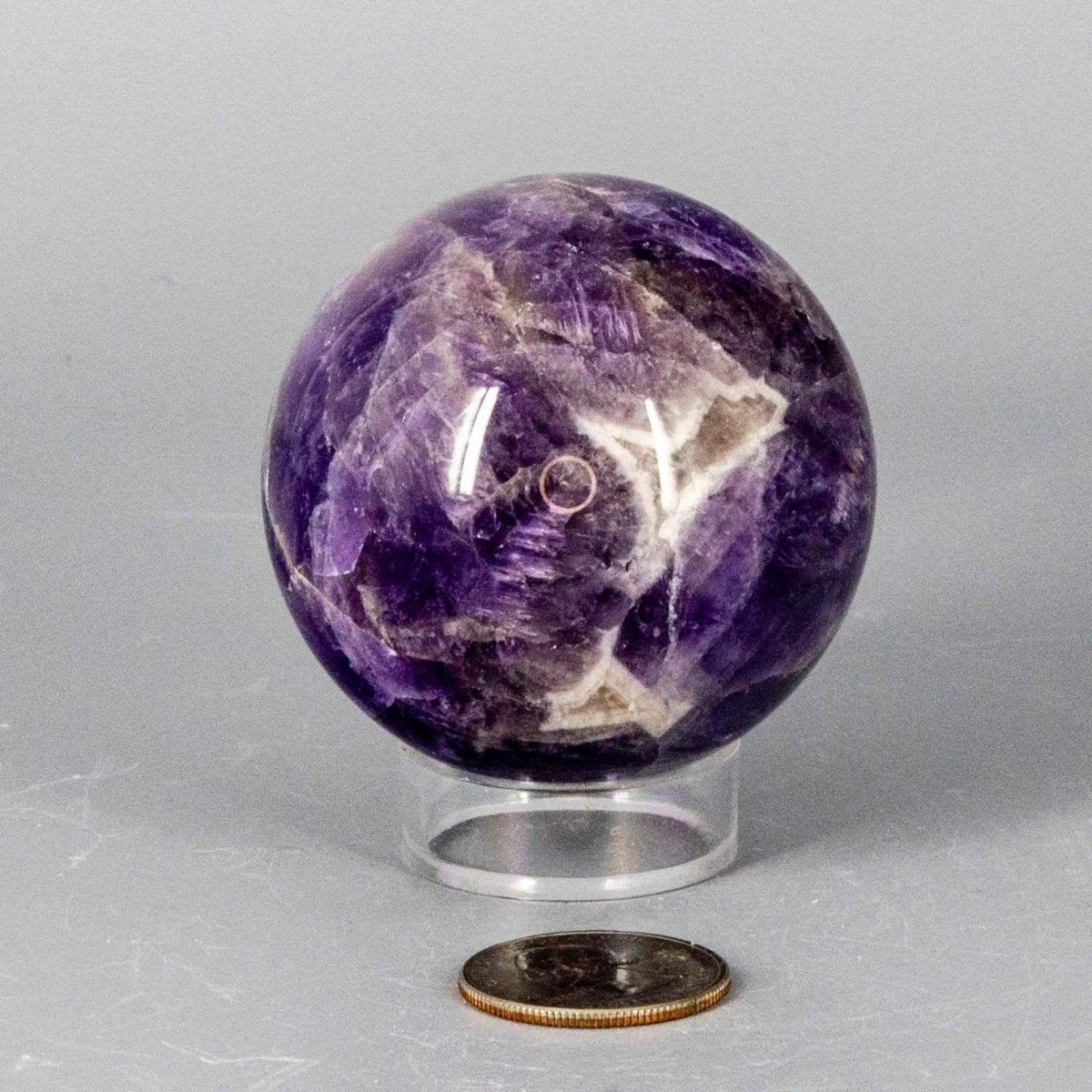 Dream Amethyst Crystal Sphere Polished Natural Specimen - HOUSE OF SHE