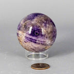 Dream Amethyst Crystal Sphere Polished Natural Specimen - HOUSE OF SHE