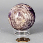 Dream Amethyst Crystal Sphere Polished Natural Specimen - HOUSE OF SHE