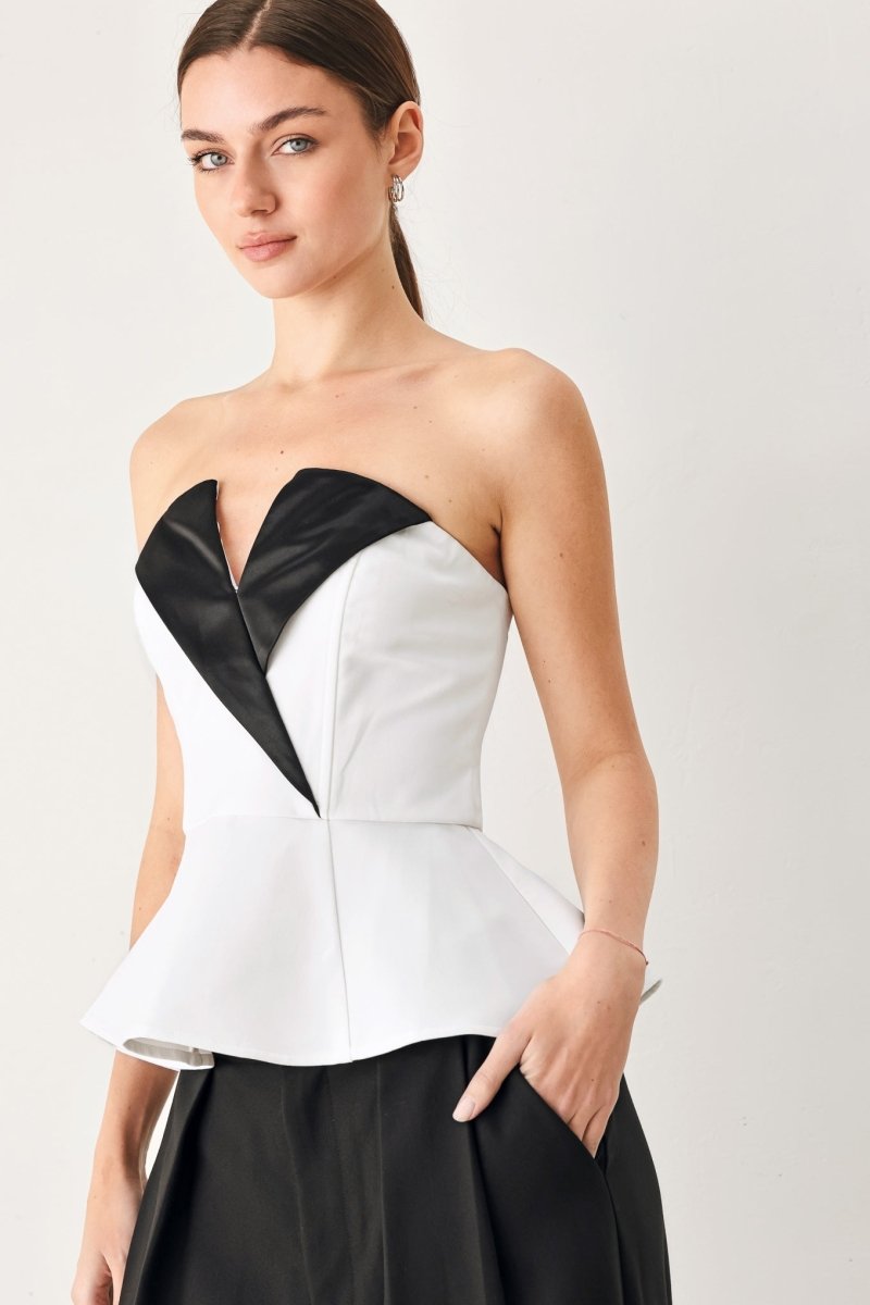 Dress Code Woven Tube Top - HOUSE OF SHE