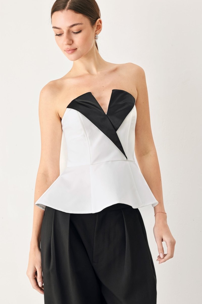 Dress Code Woven Tube Top - HOUSE OF SHE