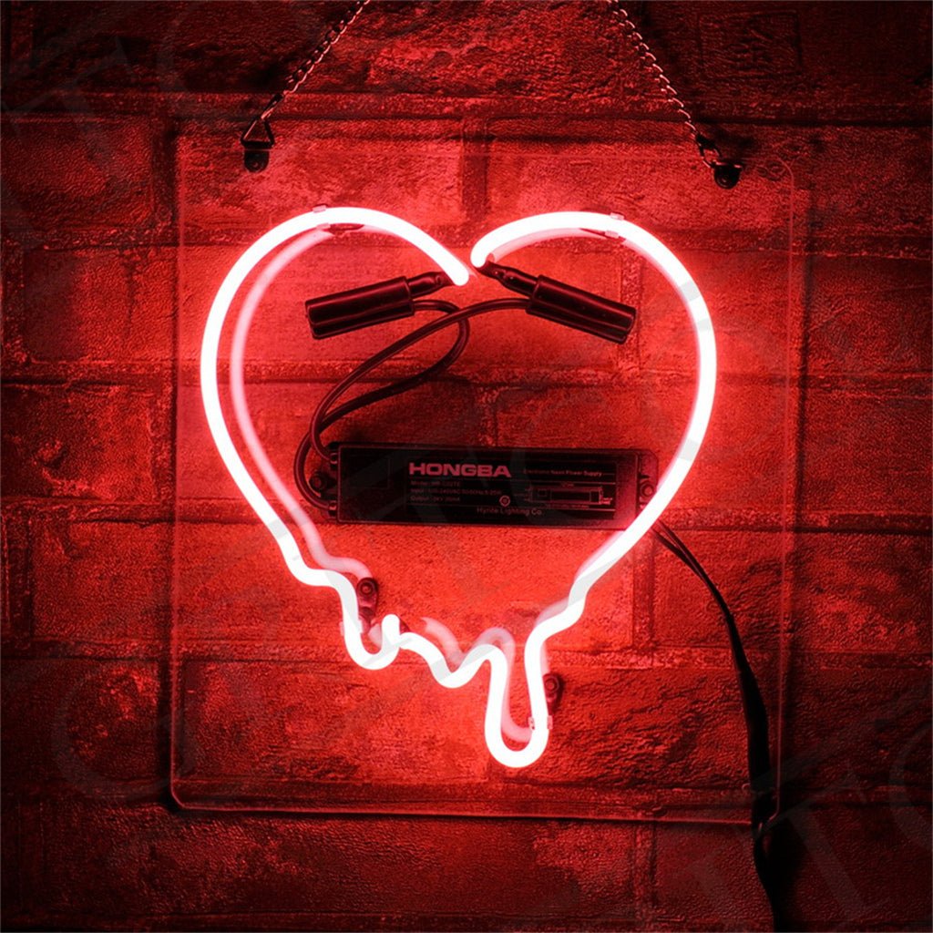Dripping Heart Neon Signs - HOUSE OF SHE
