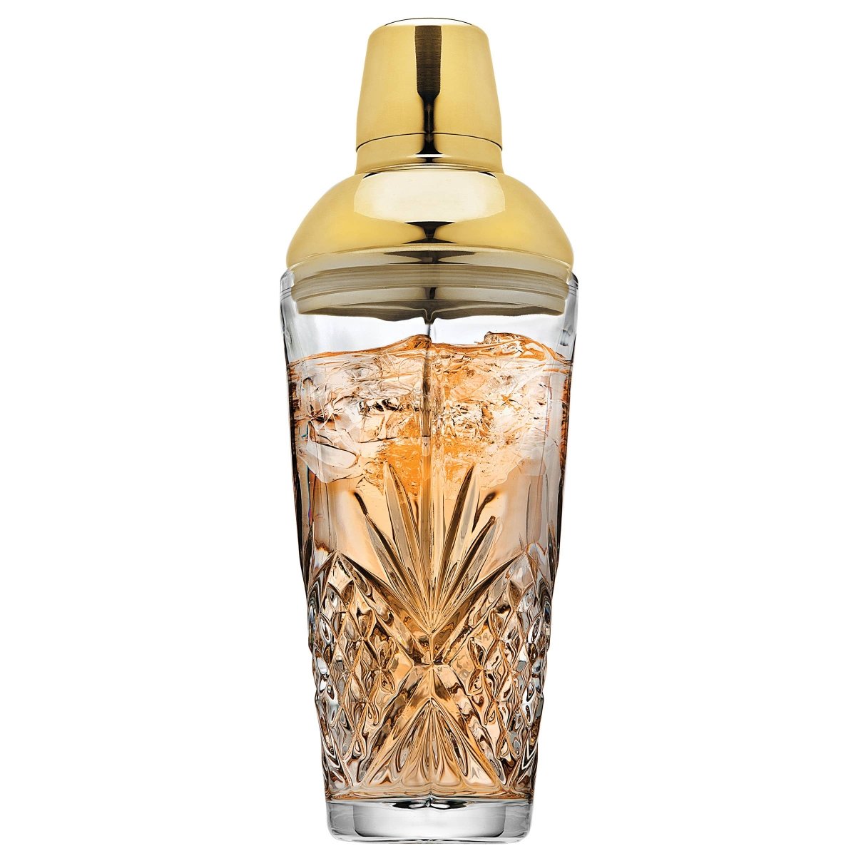 Dublin Crystal Martini Shaker - Gold Cap - HOUSE OF SHE