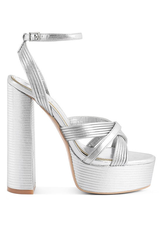 Gold Member High Platform Heels  HOUSE OF SHE