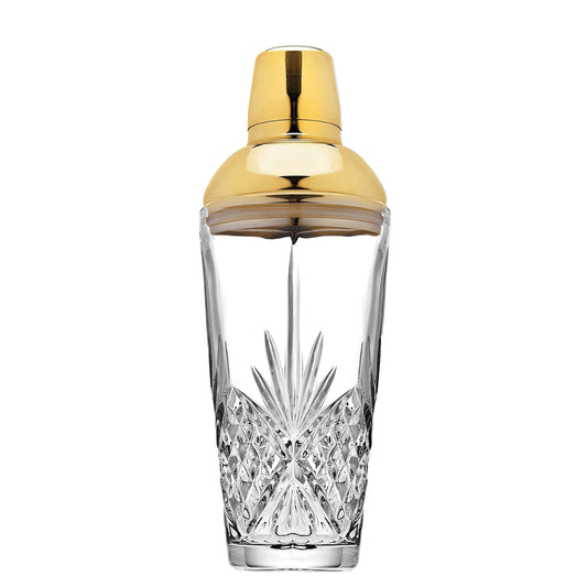 Dublin Crystal Martini Shaker - Gold Cap - HOUSE OF SHE