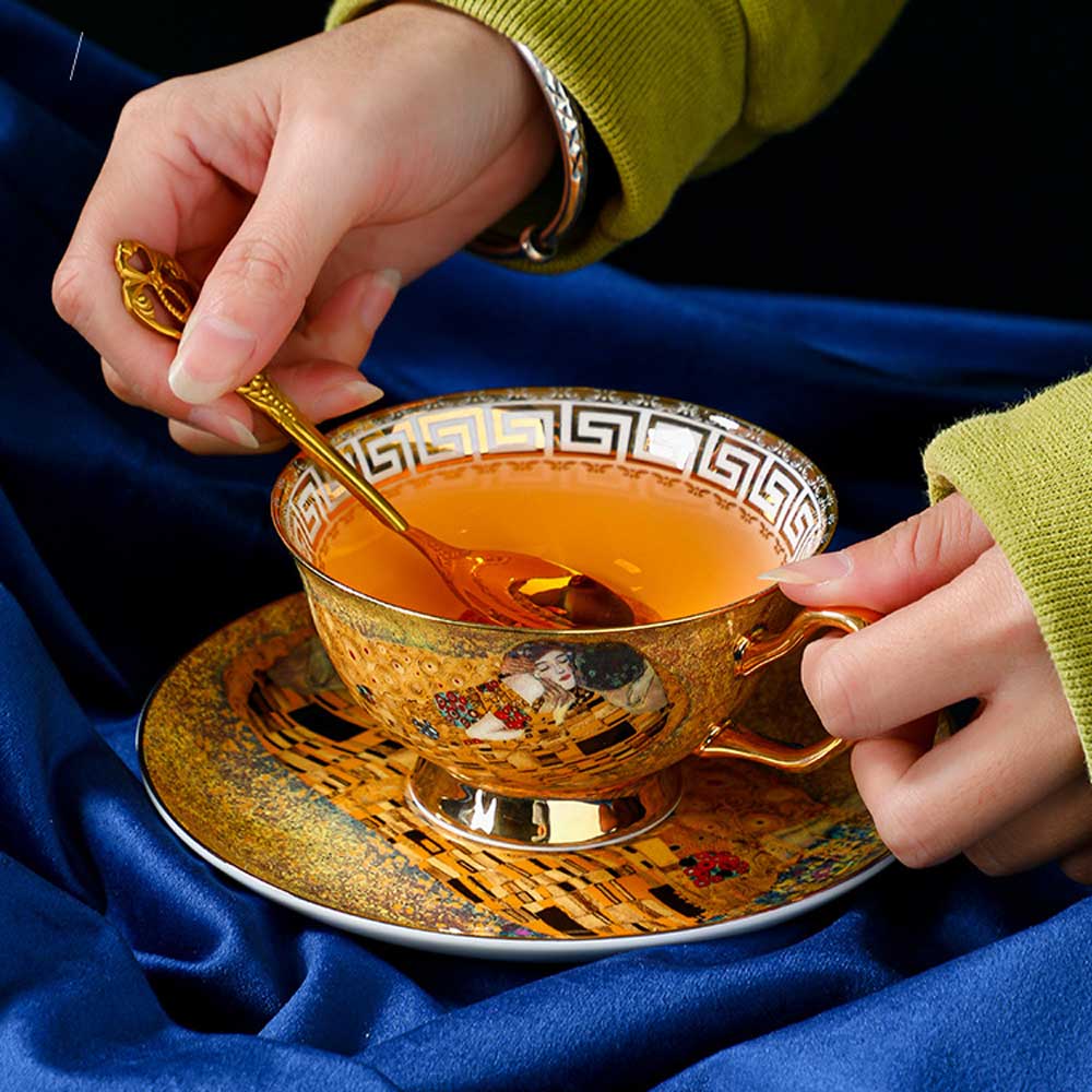 Egyptian Love Bone China Cup& Saucer Set - HOUSE OF SHE