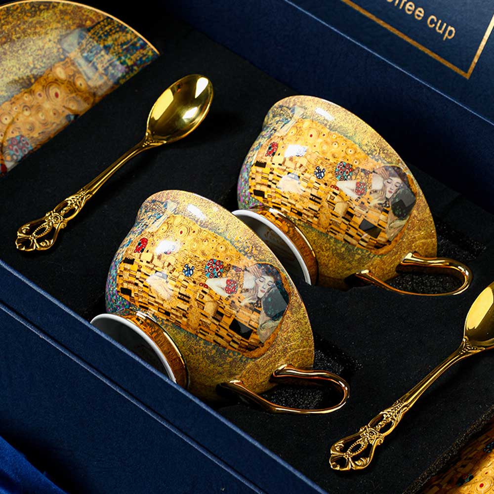 Egyptian Love Bone China Cup& Saucer Set - HOUSE OF SHE