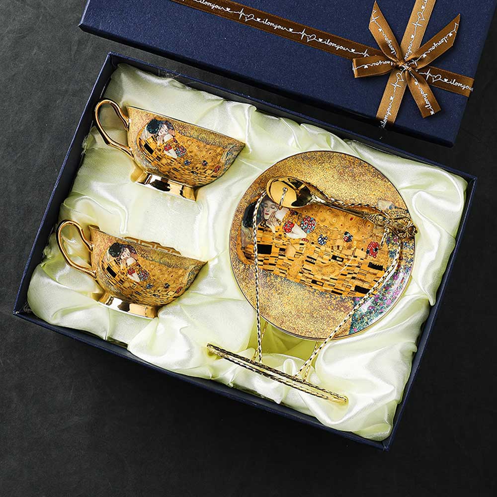 Egyptian Love Bone China Cup& Saucer Set - HOUSE OF SHE