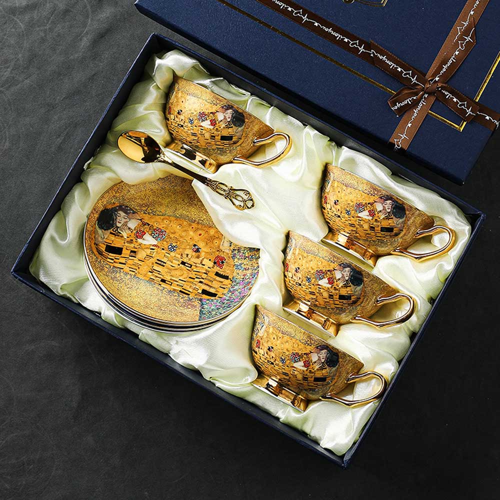 Egyptian Love Bone China Cup& Saucer Set - HOUSE OF SHE