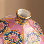 Elegant Enamel Porcelain Vase In A Regal Courtly Style - HOUSE OF SHE