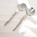Elisa Silver Servers (Set of 2) by MESO - HOUSE OF SHE