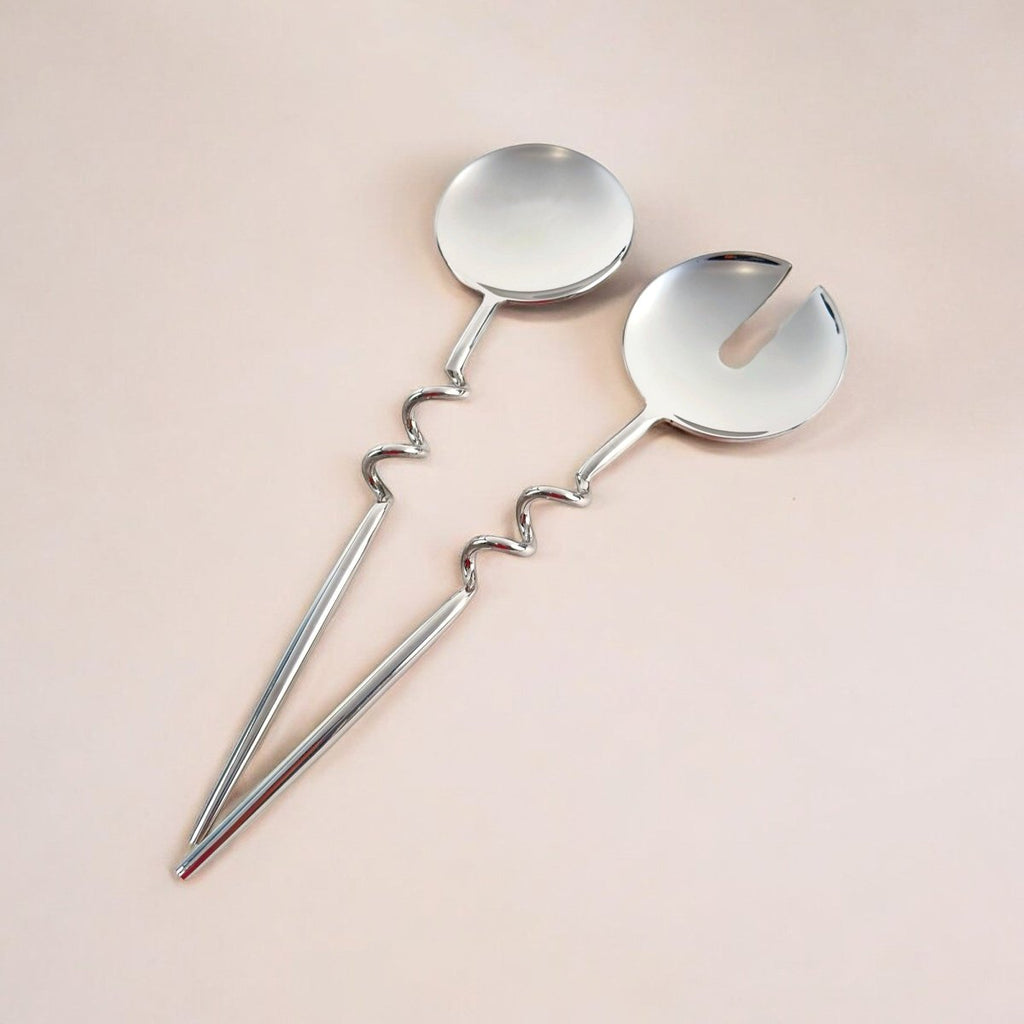 Elisa Silver Servers (Set of 2) by MESO - HOUSE OF SHE