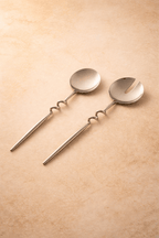 Elisa Silver Servers (Set of 2) by MESO - HOUSE OF SHE