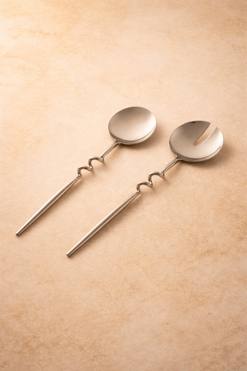 Elisa Silver Servers (Set of 2) by MESO - HOUSE OF SHE