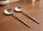 Elisa Silver Servers (Set of 2) by MESO - HOUSE OF SHE
