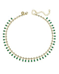 Emerald Baguette Necklace - HOUSE OF SHE