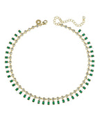 Emerald Baguette Necklace - HOUSE OF SHE