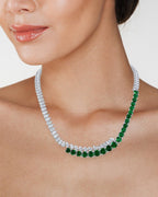 Emerald Overlapping Statement Necklace - HOUSE OF SHE