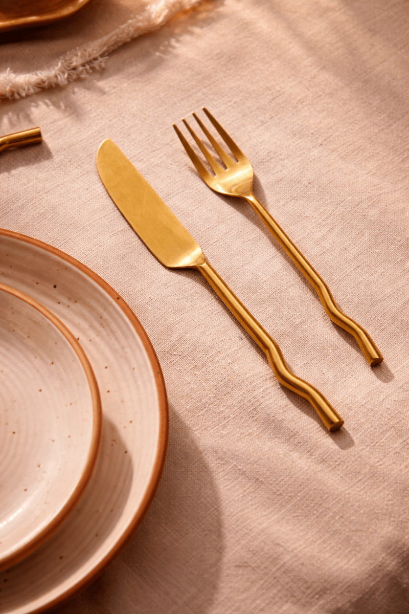 Emma Flatware Brass (Set of 20) by MESO - HOUSE OF SHE