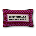 Emotionally Unavailable Needlepoint Pillow - HOUSE OF SHE