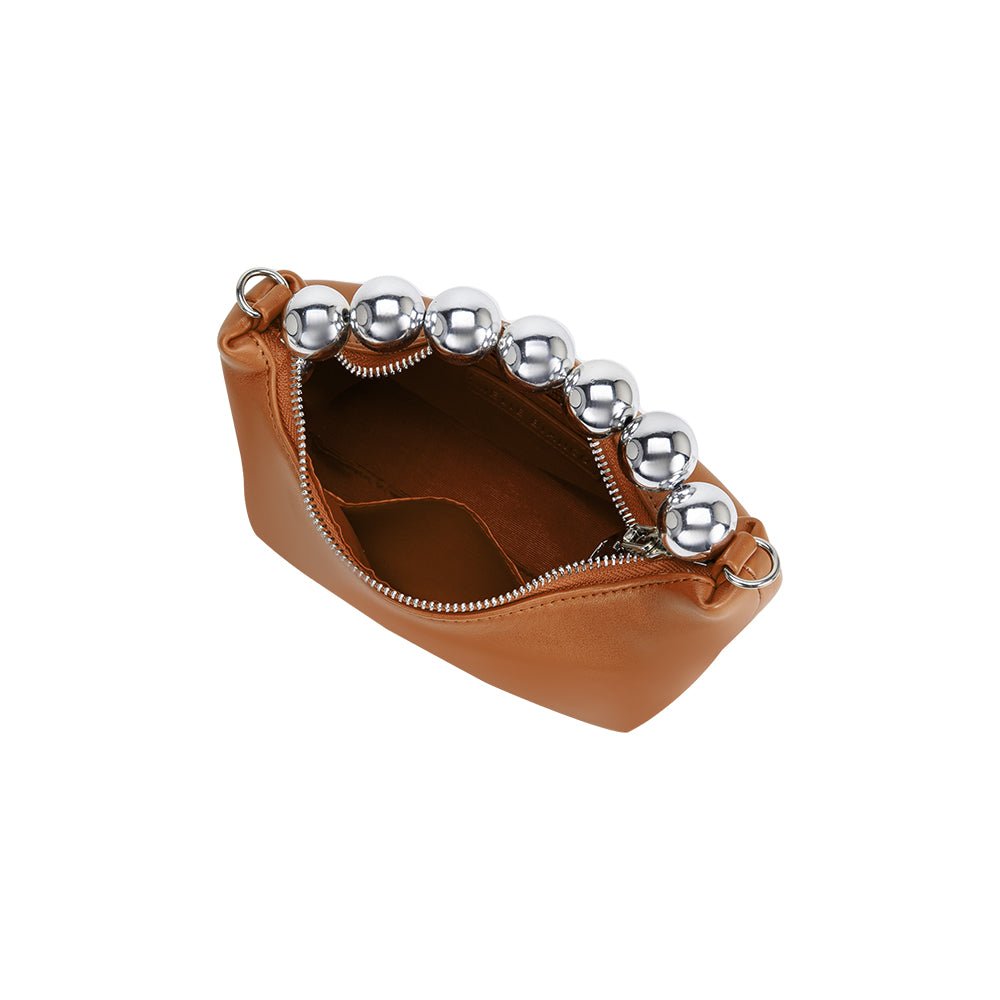 Esme Tan Recycled Vegan Top Handle Bag - HOUSE OF SHE