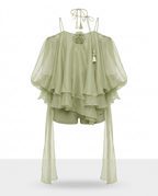 Ethereal Ruffled Mini Dress - HOUSE OF SHE