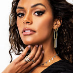 Eva Stacked Safety Pin Ring - HOUSE OF SHE