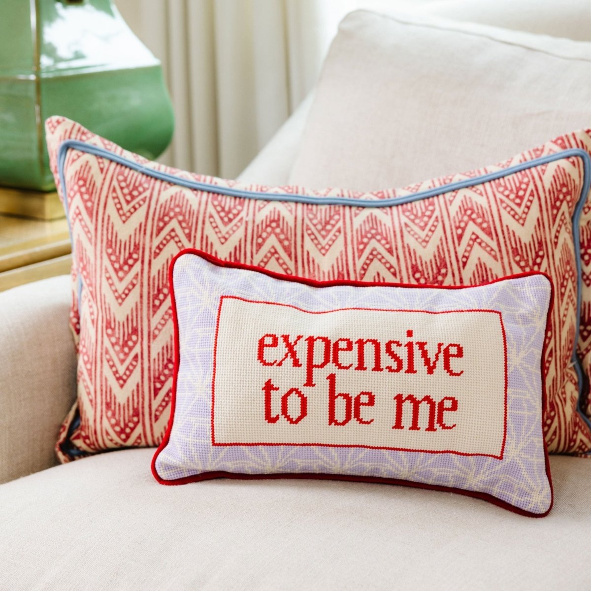 Expensive To Be Me Needlepoint Pillow - HOUSE OF SHE