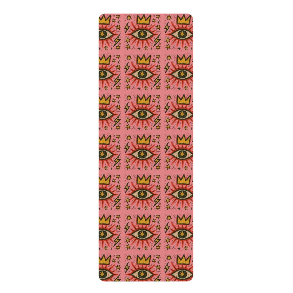 Eye - Patterned Rubber Yoga Mat - Vibrant & Durable for Your Practice - HOUSE OF SHE