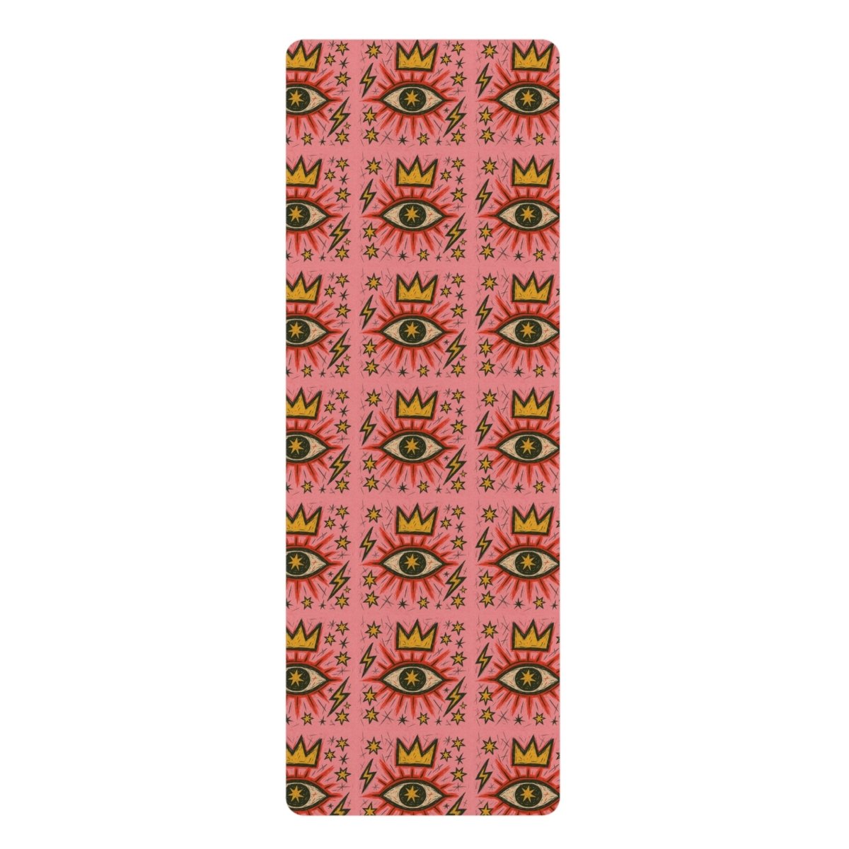 Eye - Patterned Rubber Yoga Mat - Vibrant & Durable for Your Practice - HOUSE OF SHE