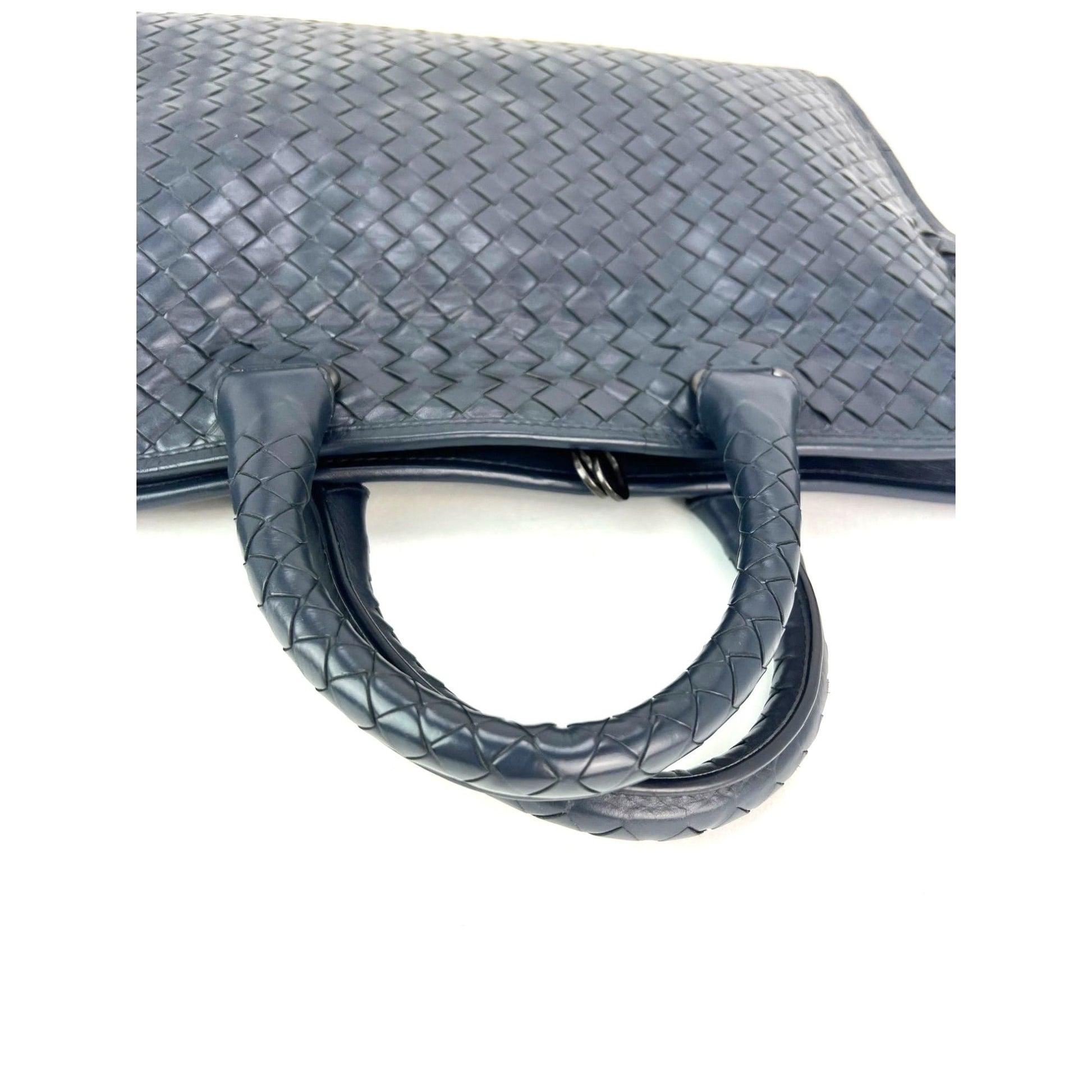 Bottega Veneta Intrecciato Top Zip Briefcase Attache Bag - HOUSE OF SHE