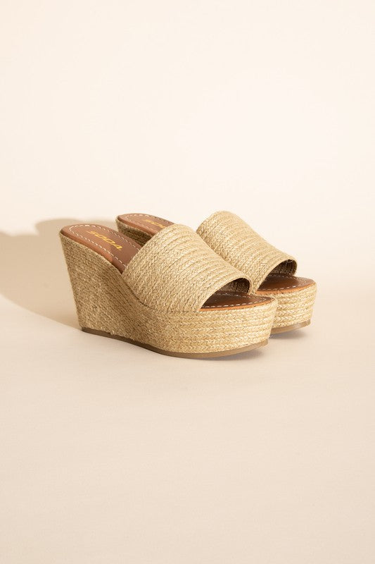 BOUNTY-S JUTE PLATFORM WEDGES  HOUSE OF SHE