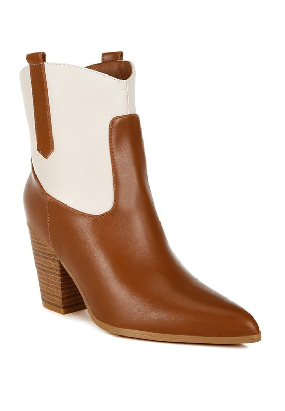 Gallops Two Tone Cowboy Boots - HOUSE OF SHE