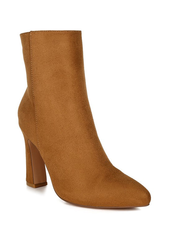 Clubdate Block Heeled Ankle Boots  HOUSE OF SHE