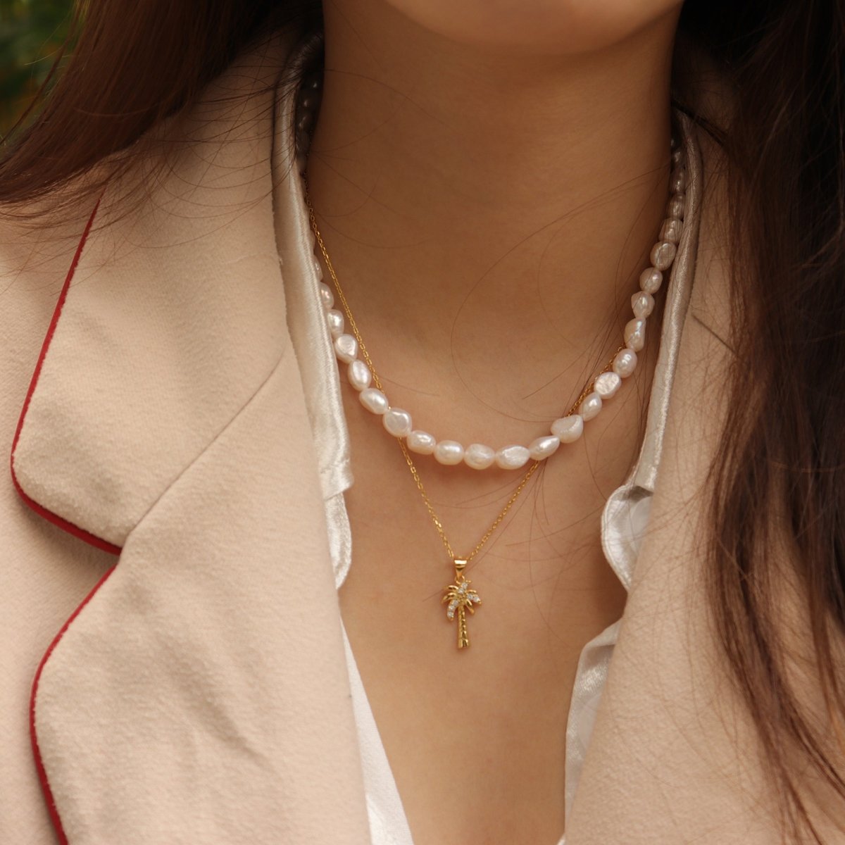 FAIR TALLY PALM NECKLACE - HOUSE OF SHE
