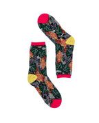 Fancy Floral Sheer Socks Set of 2 - HOUSE OF SHE