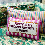 Fancy Needlepoint Pillow - HOUSE OF SHE