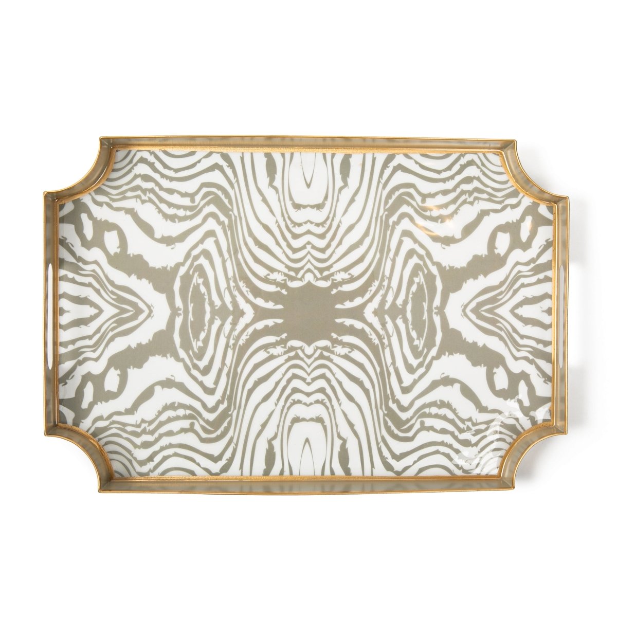 Faux Bois Enameled Jaye Tray - HOUSE OF SHE