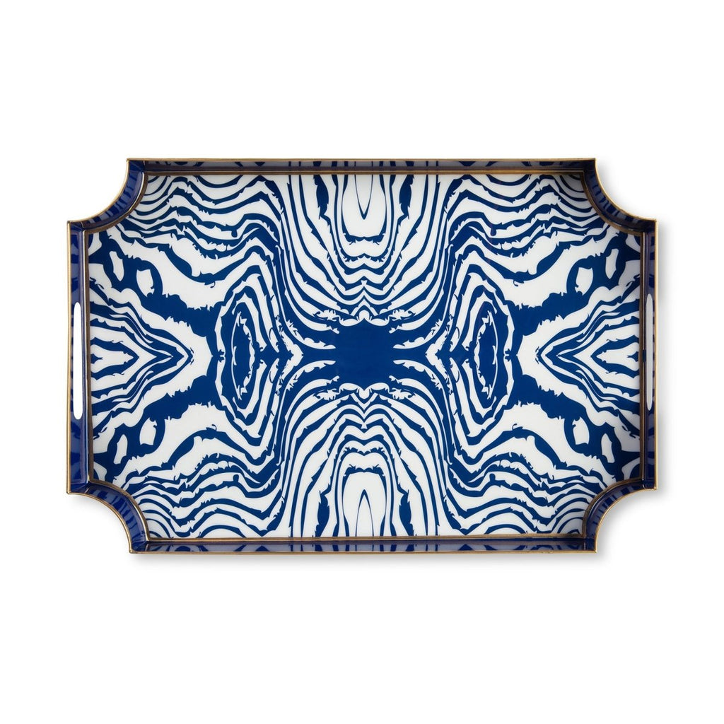Faux Bois Enameled Jaye Tray - HOUSE OF SHE