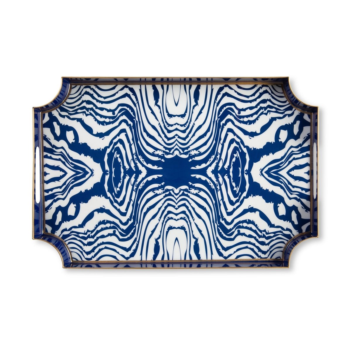 Faux Bois Enameled Jaye Tray - HOUSE OF SHE
