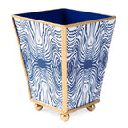 Faux Bois Enameled Square Cachepot Planter - HOUSE OF SHE